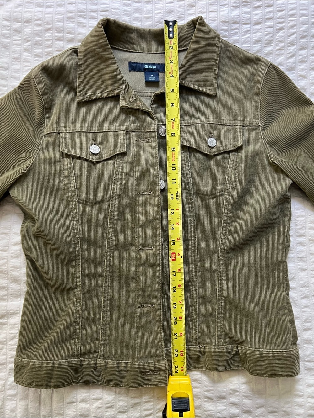 Gap Vintage 2000 Olive Green Corduroy Jacket - Picture 3 of 9